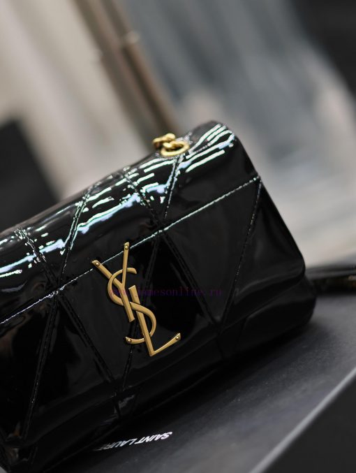 Yves Saint Laurent Bags Lacquer leather styleJAMIE_Sized 20cm splicing version, made of Italian imported patent leat jqztqbci - Image 5