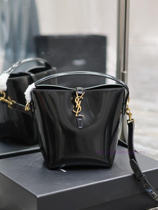 Yves Saint Laurent Bags LE 37 Bucket Bag Small_Super Beautiful Bucket Bag with Handheld _ New bag design, made of It pztjgnub