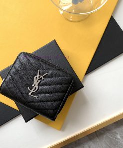 Yves Saint Laurent Bags Premium -403723 Caviar with Complete Latest PackagingThe SLoro Piana short round zipper wall sxmypxpe