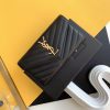 Yves Saint Laurent Bags Y's envelope long clip is made of imported original cowhide pressed caviar and customized wi 2hg6zgmr