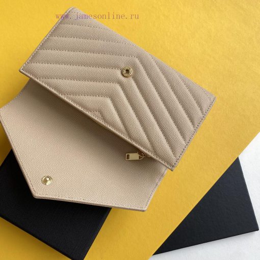 Yves Saint Laurent Bags Y's envelope long clip is made of imported original cowhide pressed caviar and customized wi 3thzjn1a - Image 6