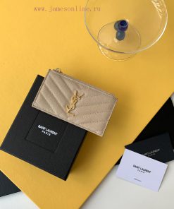 Yves Saint Laurent Bags New Saint Laurent Card Bag Authentic Development [Rose] [Rose] Imported Small Particle Leath l16v5wj6