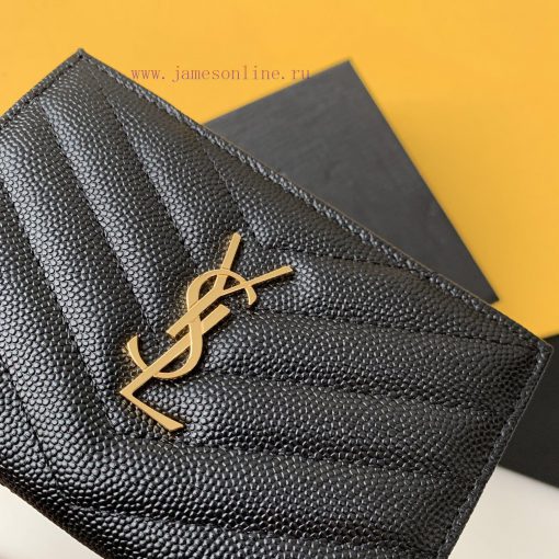 Yves Saint Laurent Bags MONOGRAM two-piece zipper walletAdopting grain textured cowhide leather with central metal c qvsz0tw3 - Image 3