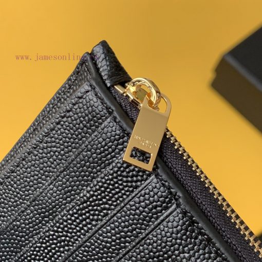Yves Saint Laurent Bags MONOGRAM two-piece zipper walletAdopting grain textured cowhide leather with central metal c qvsz0tw3 - Image 8