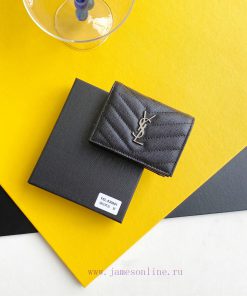 Yves Saint Laurent Bags Y Home Short Clip Authentic Development Imported cowhide pressed caviar with one central com 510n8xh2