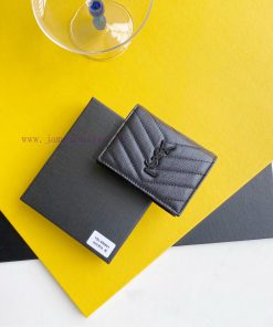 Yves Saint Laurent Bags Y Home Short Clip Authentic Development Imported cowhide pressed caviar with one central com f0mozwxk