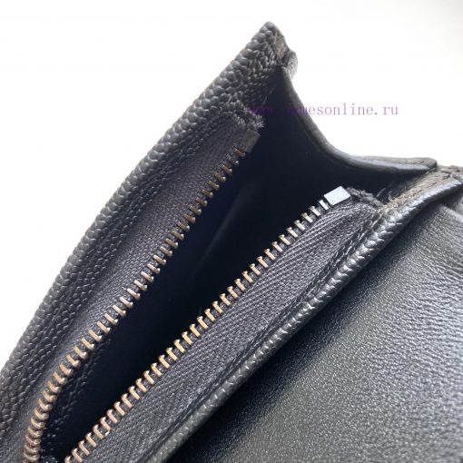 Yves Saint Laurent Bags Y Home Short Clip Authentic Development Imported cowhide pressed caviar with one central com f0mozwxk - Image 9