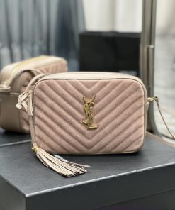 Yves Saint Laurent Bags NewLou Camera Bag _ Bare Pink Matte with CowhideTop level imported Italian cowhide camera ba dobgpcok