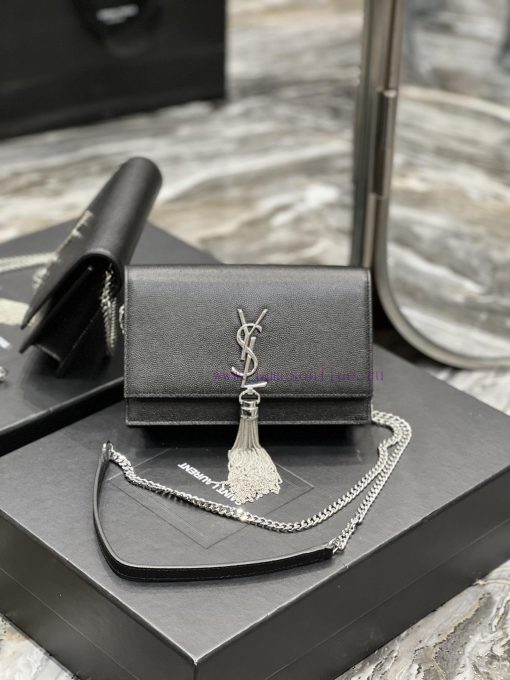 Yves Saint Laurent Bags 𝑲𝒂𝒕𝒆𝑴𝒐𝒏𝒐𝒈𝒓𝒂𝒎 _ Tassel chain bag, detachable shoulder strap for handbag, 6 card slots, 1 zipp 3f9035x1 - Image 2