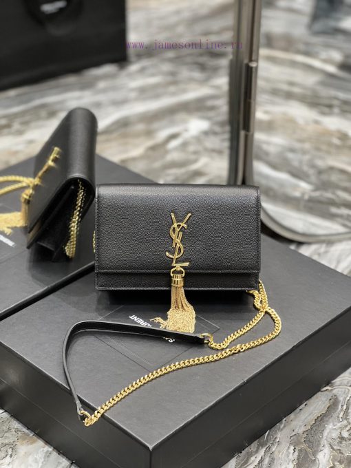 Yves Saint Laurent Bags 𝑲𝒂𝒕𝒆𝑴𝒐𝒏𝒐𝒈𝒓𝒂𝒎 _ Tassel chain bag, detachable shoulder strap for handbag, 6 card slots, 1 zipp 0l12f5ks