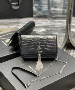 Yves Saint Laurent Bags 𝑲𝒂𝒕𝒆𝑴𝒐𝒏𝒐𝒈𝒓𝒂𝒎 _ Tassel chain bag, detachable shoulder strap for handbag, 6 card slots, 1 zipp t3842mlt