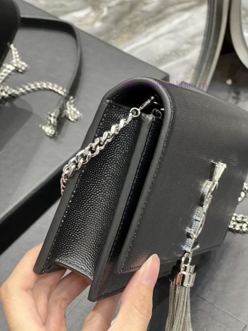 Yves Saint Laurent Bags 𝑲𝒂𝒕𝒆𝑴𝒐𝒏𝒐𝒈𝒓𝒂𝒎 _ Tassel chain bag, detachable shoulder strap for handbag, 6 card slots, 1 zipp 3f9035x1 - Image 6