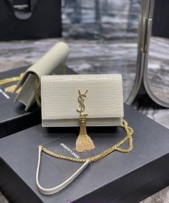 Yves Saint Laurent Bags 𝑲𝒂𝒕𝒆𝑴𝒐𝒏𝒐𝒈𝒓𝒂𝒎 _ Tassel chain bag with detachable shoulder strap for use as a handbag, 6 card qk78efsw