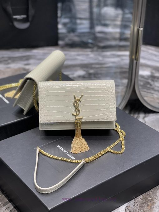 Yves Saint Laurent Bags 𝑲𝒂𝒕𝒆𝑴𝒐𝒏𝒐𝒈𝒓𝒂𝒎 _ Tassel chain bag with detachable shoulder strap for use as a handbag, 6 card qk78efsw