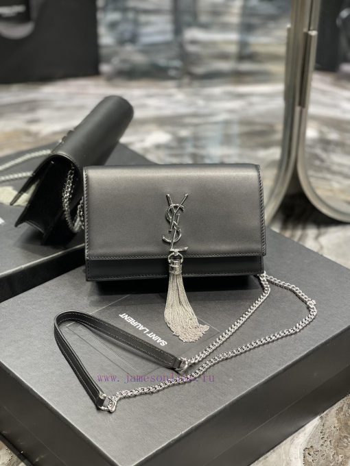 Yves Saint Laurent Bags 𝑲𝒂𝒕𝒆𝑴𝒐𝒏𝒐𝒈𝒓𝒂𝒎 _ Tassel chain bag with detachable shoulder strap for use as a handbag, 6 card ildxrtmy