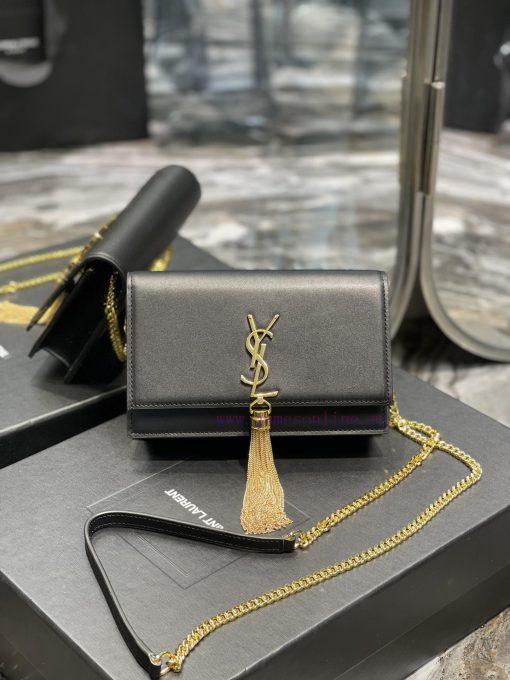 Yves Saint Laurent Bags 𝑲𝒂𝒕𝒆𝑴𝒐𝒏𝒐𝒈𝒓𝒂𝒎 _ Tassel chain bag with detachable shoulder strap for use as a handbag, 6 card ufh0c7b4