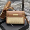Yves Saint Laurent Bags Turquoise with woven pattern_Manhattan_ Flip Manhattan baguette bag, replacing the classic l 7n68rnfy