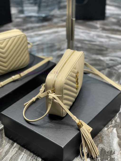 Yves Saint Laurent Bags 𝑳𝒐𝒖 Camera Bag - Apricot Gold BuckleTop imported Italian cowhide is matched with frosted lea fejjyhj7 - Image 4