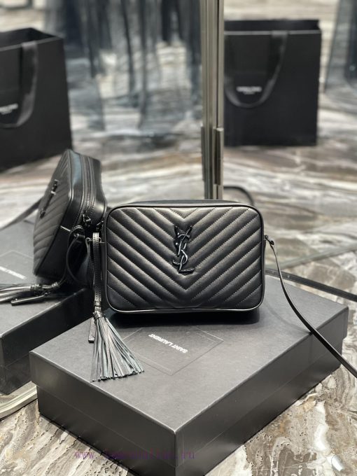 Yves Saint Laurent Bags 𝑳𝒐𝒖 Camera Bag - Black BuckleTop imported Italian cowhide is matched with frosted leather ca 6ghujrxm - Image 2