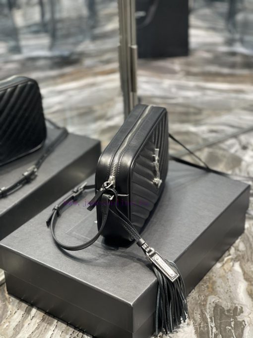 Yves Saint Laurent Bags 𝑳𝒐𝒖 Camera Bag - Black Silver BuckleTop imported Italian cowhide is matched with frosted lea 33u15vxr - Image 4