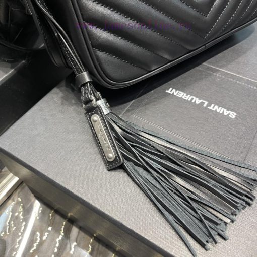 Yves Saint Laurent Bags 𝑳𝒐𝒖 Camera Bag - Black Silver BuckleTop imported Italian cowhide is matched with frosted lea 33u15vxr - Image 5