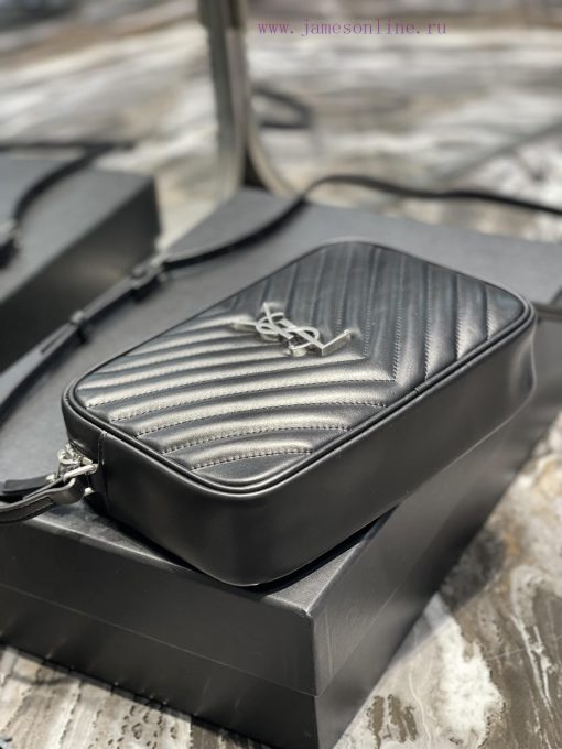 Yves Saint Laurent Bags 𝑳𝒐𝒖 Camera Bag - Black Silver BuckleTop imported Italian cowhide is matched with frosted lea 33u15vxr - Image 8