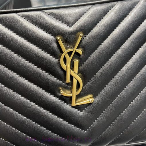 Yves Saint Laurent Bags 𝑳𝒐𝒖 Camera Bag - Black Gold BuckleTop imported Italian cowhide is matched with frosted leath k0j8o8co - Image 6