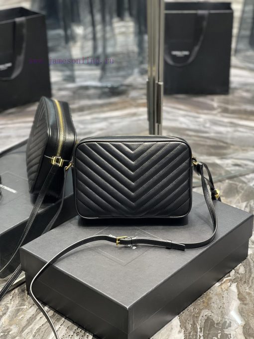 Yves Saint Laurent Bags 𝑳𝒐𝒖 Camera Bag - Black Gold BuckleTop imported Italian cowhide is matched with frosted leath k0j8o8co - Image 8