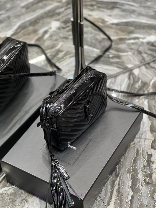 Yves Saint Laurent Bags 𝑳𝒐𝒖 Camera bag _ Black buckle patent leatherTop level imported Italian cowhide camera bag. H 9tqpxak2 - Image 5