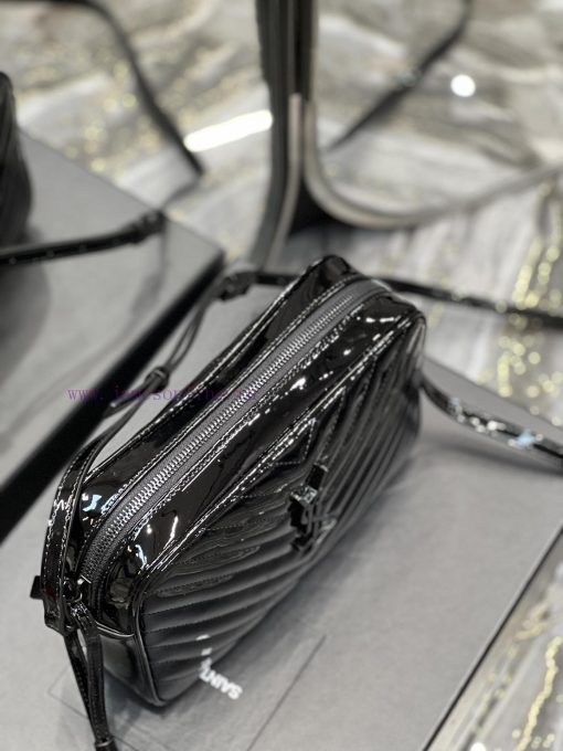 Yves Saint Laurent Bags 𝑳𝒐𝒖 Camera bag _ Black buckle patent leatherTop level imported Italian cowhide camera bag. H 9tqpxak2 - Image 9