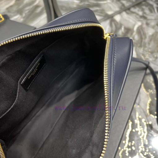 Yves Saint Laurent Bags 𝑳𝒐𝒖 Camera Bag - Treasure Blue Gold BuckleTop level imported Italian cowhide camera bag. Hon 6xpofyji - Image 7