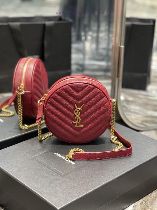 Yves Saint Laurent Bags The latest VINYLE cute round bag is made of imported high-quality caviar cowhide, which is l d3levsu4 - Image 2