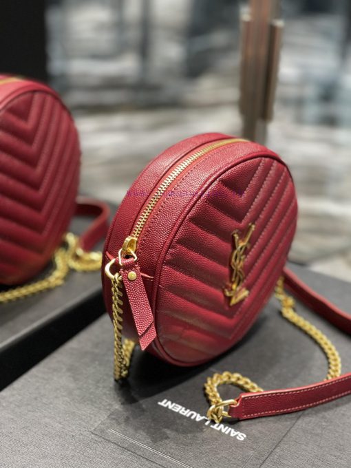Yves Saint Laurent Bags The latest VINYLE cute round bag is made of imported high-quality caviar cowhide, which is l d3levsu4 - Image 4