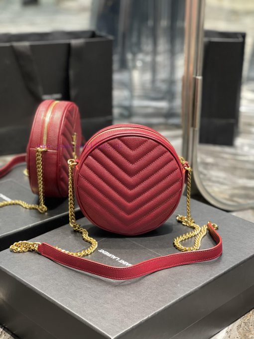 Yves Saint Laurent Bags The latest VINYLE cute round bag is made of imported high-quality caviar cowhide, which is l d3levsu4 - Image 7