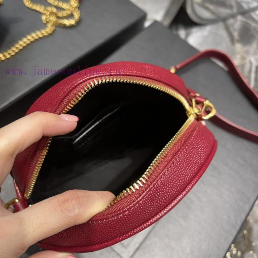 Yves Saint Laurent Bags The latest VINYLE cute round bag is made of imported high-quality caviar cowhide, which is l d3levsu4 - Image 9
