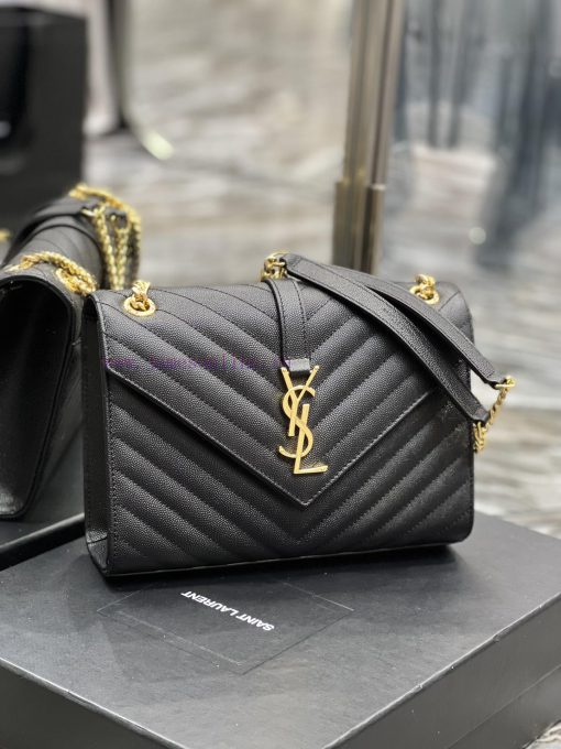 Yves Saint Laurent Bags MONOGRAM Medium Envelope Bag, made of Italian imported cowhide and featuring a durable cavia lxyrplsa - Image 3