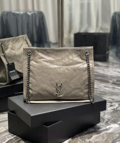 Yves Saint Laurent Bags 𝙉𝙄𝙆𝙄 𝙎𝙃𝙊𝙋𝙋𝙄𝙉𝙂 𝘽𝘼𝙂_Imported wrinkled oil wax cowhide from Italy, wrapped entirely in cowhide, ishm0gvd