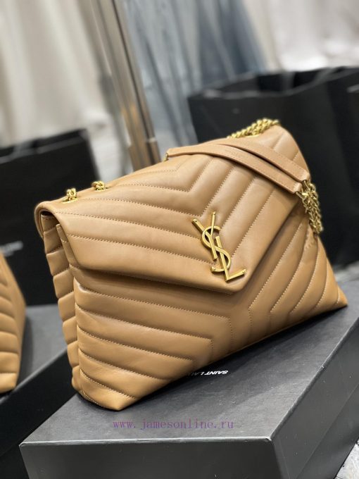 Yves Saint Laurent Bags ▪ 𝑳𝑶𝑼𝑳𝑶𝑼 ▪ New colorCaramel color paired with gold buckle_The latest upgraded version of LO p8r8e6l2 - Image 3