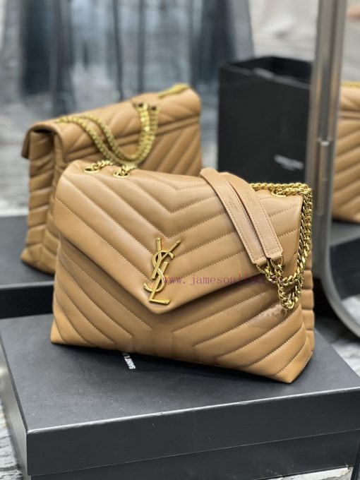 Yves Saint Laurent Bags ▪ 𝑳𝑶𝑼𝑳𝑶𝑼 ▪ New colorCaramel color paired with gold buckle_The latest upgraded version of LO p8r8e6l2 - Image 4