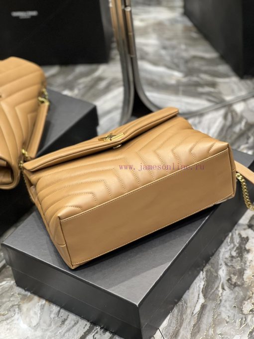 Yves Saint Laurent Bags ▪ 𝑳𝑶𝑼𝑳𝑶𝑼 ▪ New colorCaramel color paired with gold buckle_The latest upgraded version of LO p8r8e6l2 - Image 7