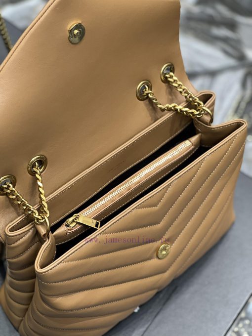 Yves Saint Laurent Bags ▪ 𝑳𝑶𝑼𝑳𝑶𝑼 ▪ New colorCaramel color paired with gold buckle_The latest upgraded version of LO p8r8e6l2 - Image 9
