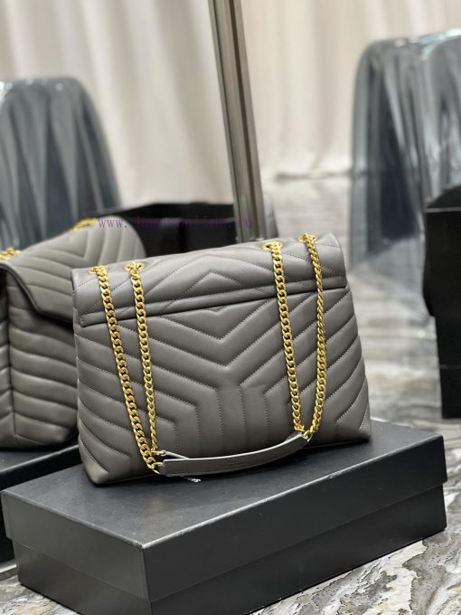 Yves Saint Laurent Bags ▪ 𝑳𝑶𝑼𝑳𝑶𝑼 ▪ New colorGrey with gold buckle_The latest upgraded version of LOULOU Medium is a 1gwlqvbe - Image 7