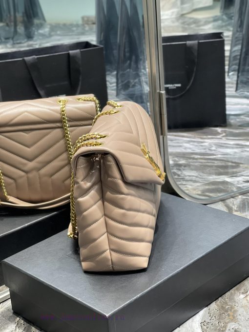 Yves Saint Laurent Bags ▪ 𝑳𝑶𝑼𝑳𝑶𝑼 ▪ New colorNaked pink with gold buckle_The latest upgraded version of LOULOU Mediu r1k8w5lu - Image 6