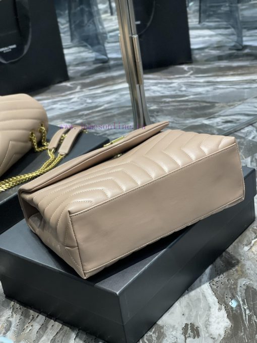 Yves Saint Laurent Bags ▪ 𝑳𝑶𝑼𝑳𝑶𝑼 ▪ New colorNaked pink with gold buckle_The latest upgraded version of LOULOU Mediu r1k8w5lu - Image 8