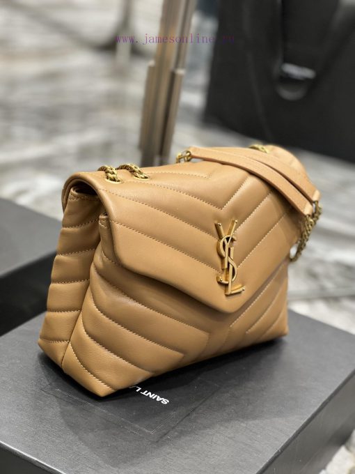 Yves Saint Laurent Bags ▪ 𝑳𝑶𝑼𝑳𝑶𝑼  ▪  New colorCaramel colored gold buckle_The latest upgraded version of LOULOU sma 6gd8x1yv - Image 4