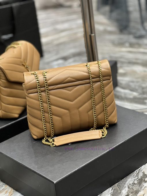 Yves Saint Laurent Bags ▪ 𝑳𝑶𝑼𝑳𝑶𝑼  ▪  New colorCaramel colored gold buckle_The latest upgraded version of LOULOU sma 6gd8x1yv - Image 7