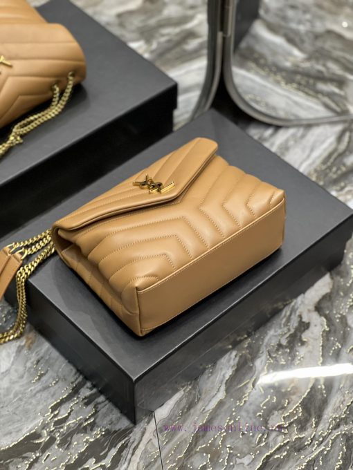 Yves Saint Laurent Bags ▪ 𝑳𝑶𝑼𝑳𝑶𝑼  ▪  New colorCaramel colored gold buckle_The latest upgraded version of LOULOU sma 6gd8x1yv - Image 8
