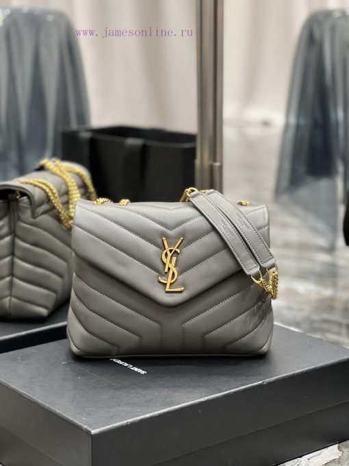 Yves Saint Laurent Bags ▪ 𝑳𝑶𝑼𝑳𝑶𝑼  ▪  New colorGrey gold buckle_The latest upgraded version of LOULOU small, importe 2qk8dqf6