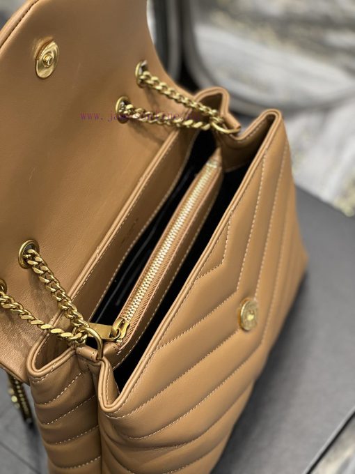 Yves Saint Laurent Bags ▪ 𝑳𝑶𝑼𝑳𝑶𝑼  ▪  New colorCaramel colored gold buckle_The latest upgraded version of LOULOU sma 6gd8x1yv - Image 10