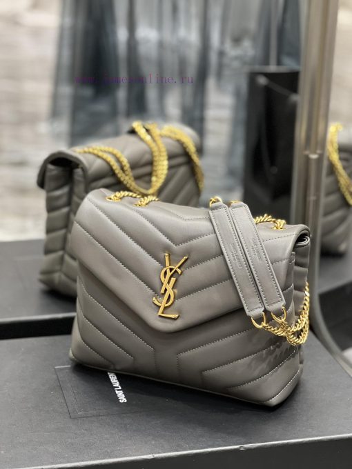Yves Saint Laurent Bags ▪ 𝑳𝑶𝑼𝑳𝑶𝑼  ▪  New colorGrey gold buckle_The latest upgraded version of LOULOU small, importe 2qk8dqf6 - Image 3